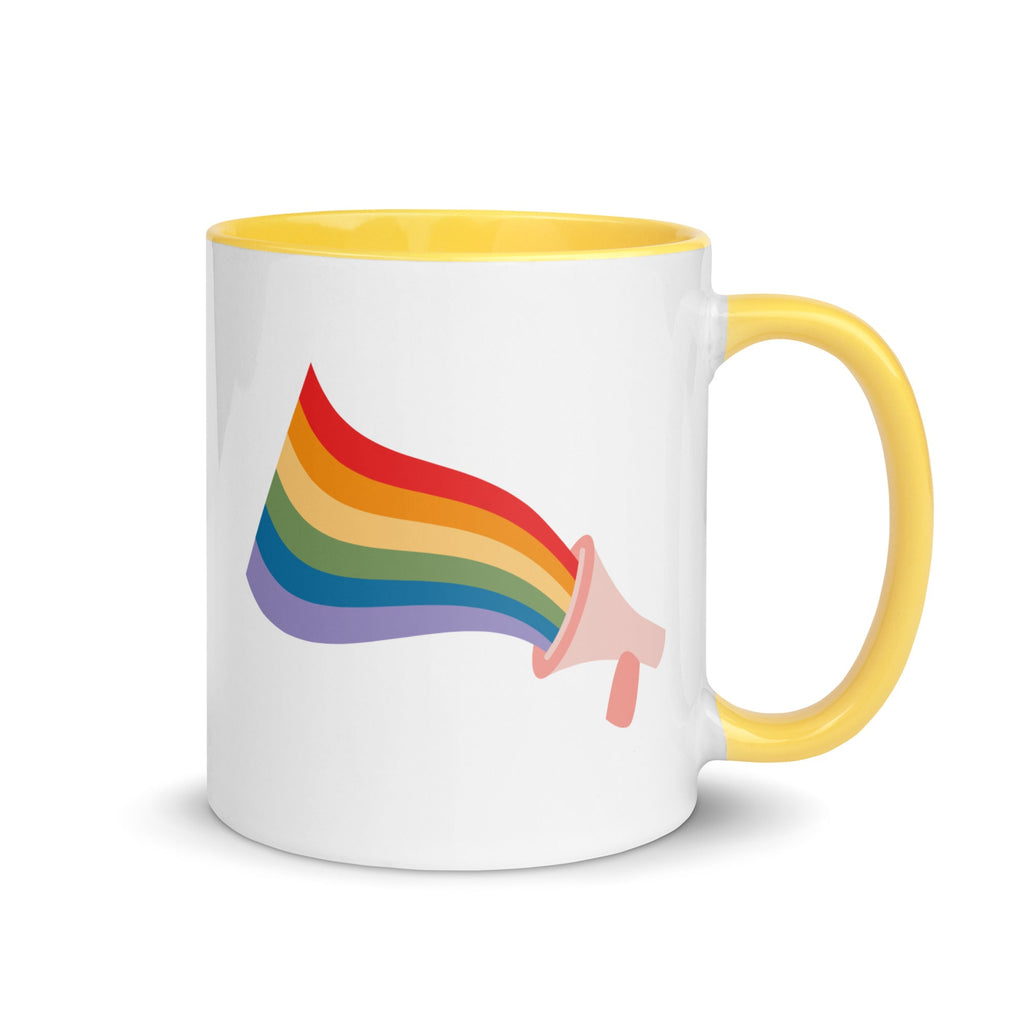 Loud and Proud Mug - Yellow - LGBTPride.com