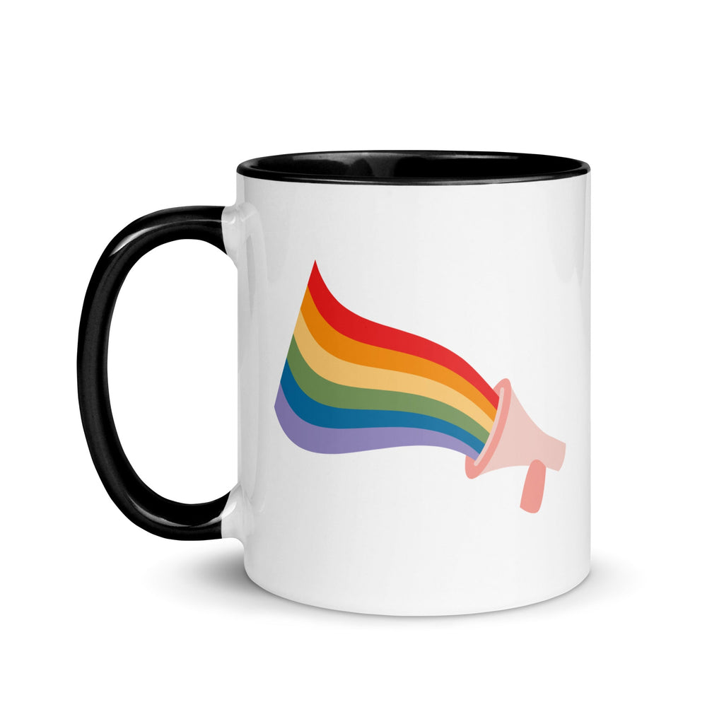 Loud and Proud Mug - Black - LGBTPride.com