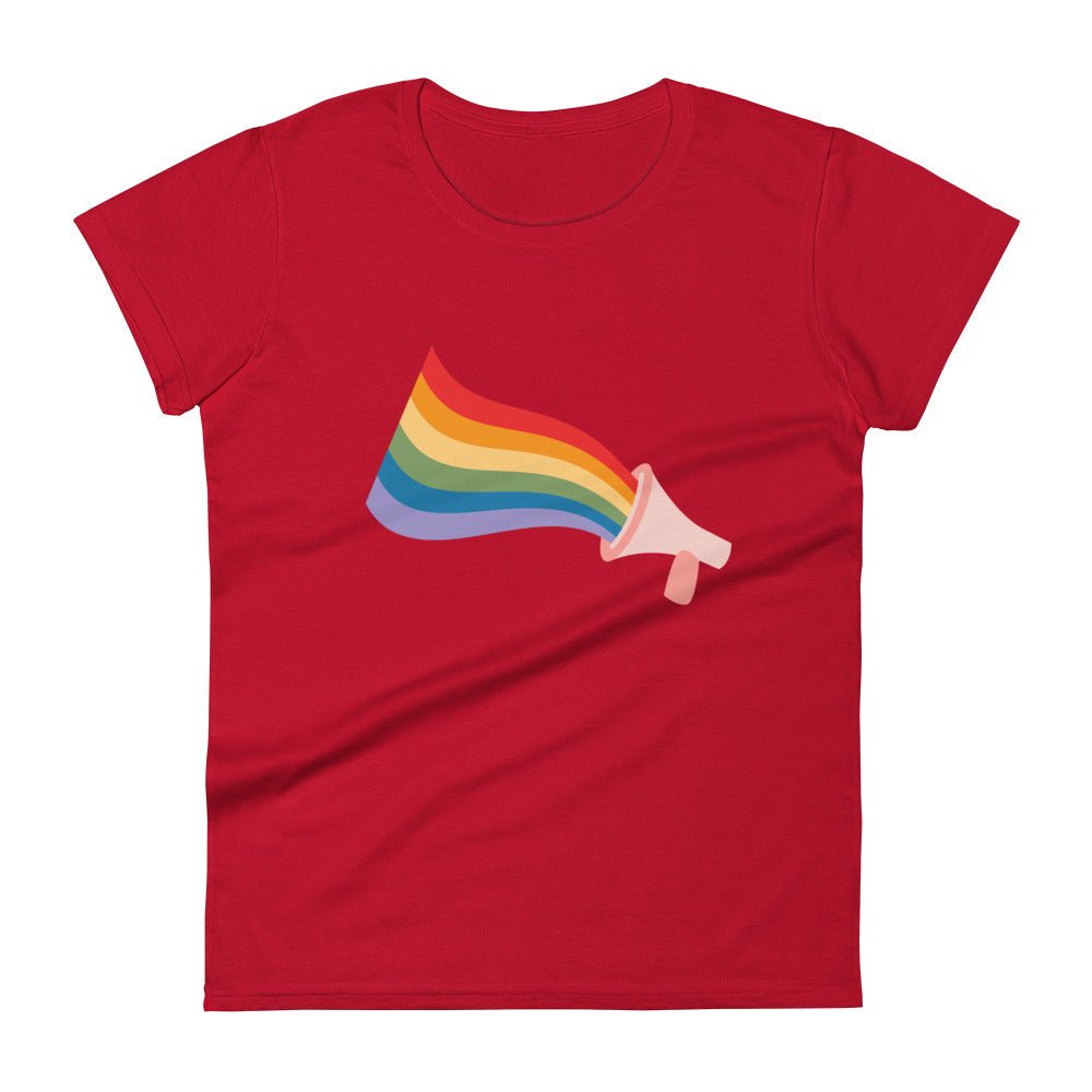 Loud and Proud Women's T-Shirt - True Red - LGBTPride.com