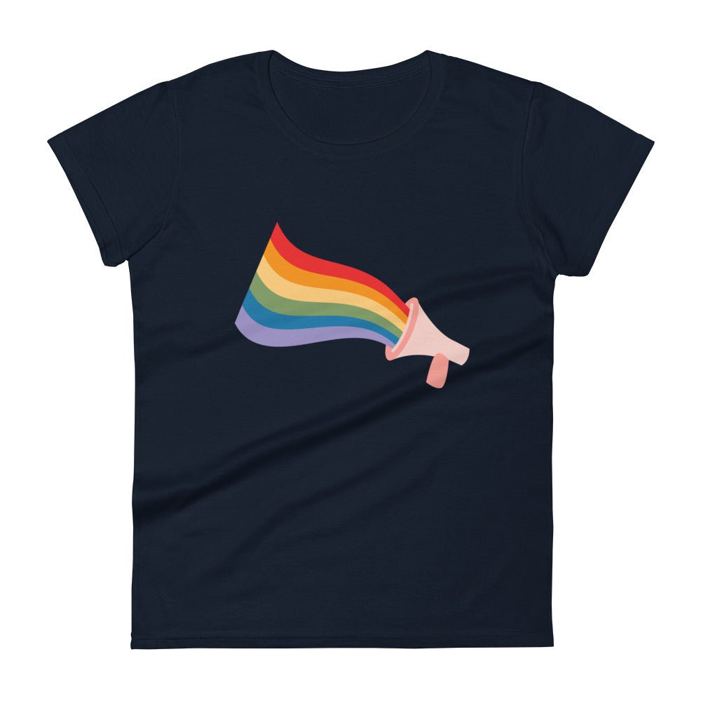 Loud and Proud Women's T-Shirt - Navy - LGBTPride.com