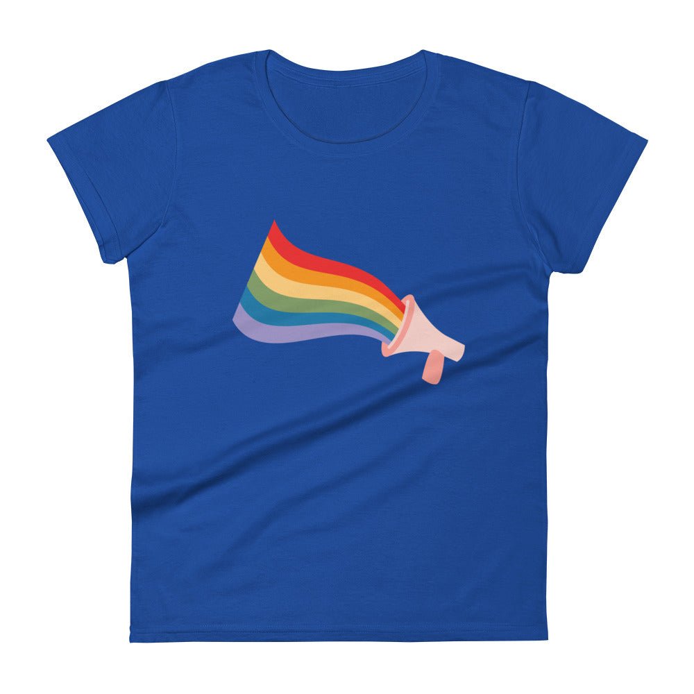 Loud and Proud Women's T-Shirt - Royal Blue - LGBTPride.com