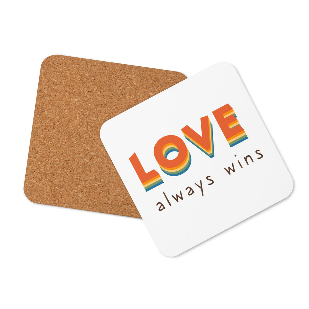 Love Always Wins Coaster - LGBTPride.com