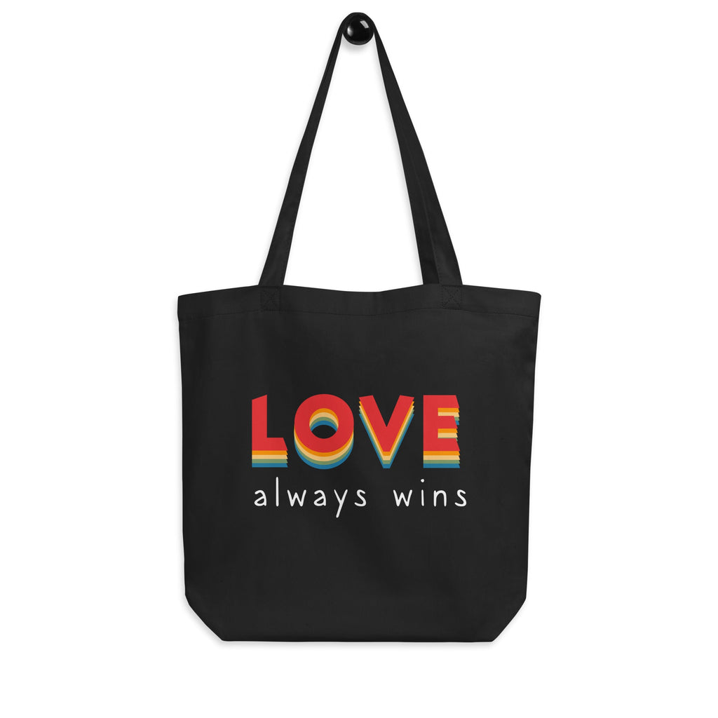 Love Always Wins - Eco Tote Bag - Black - LGBTPride.com