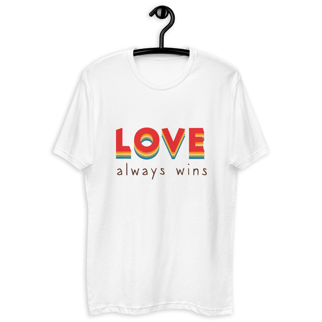 Love Always Wins Men's T-Shirt - White - LGBTPride.com