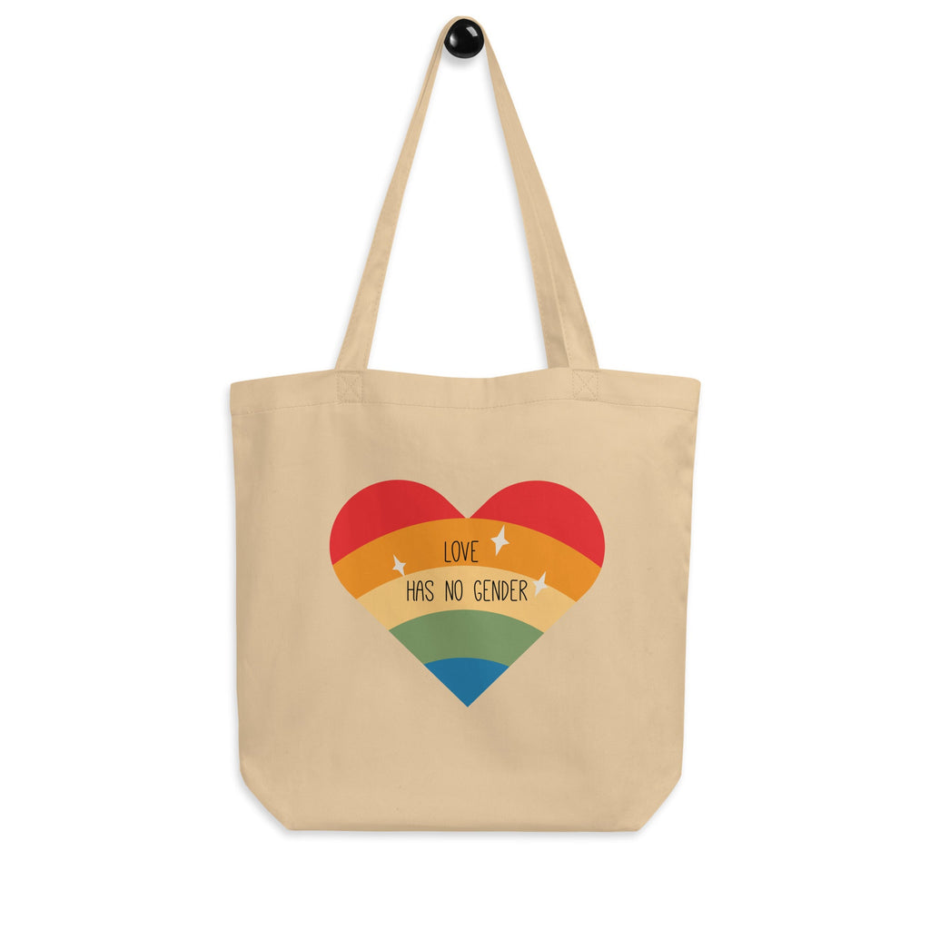 Love Has No Gender - Eco Tote Bag - Oyster - LGBTPride.com