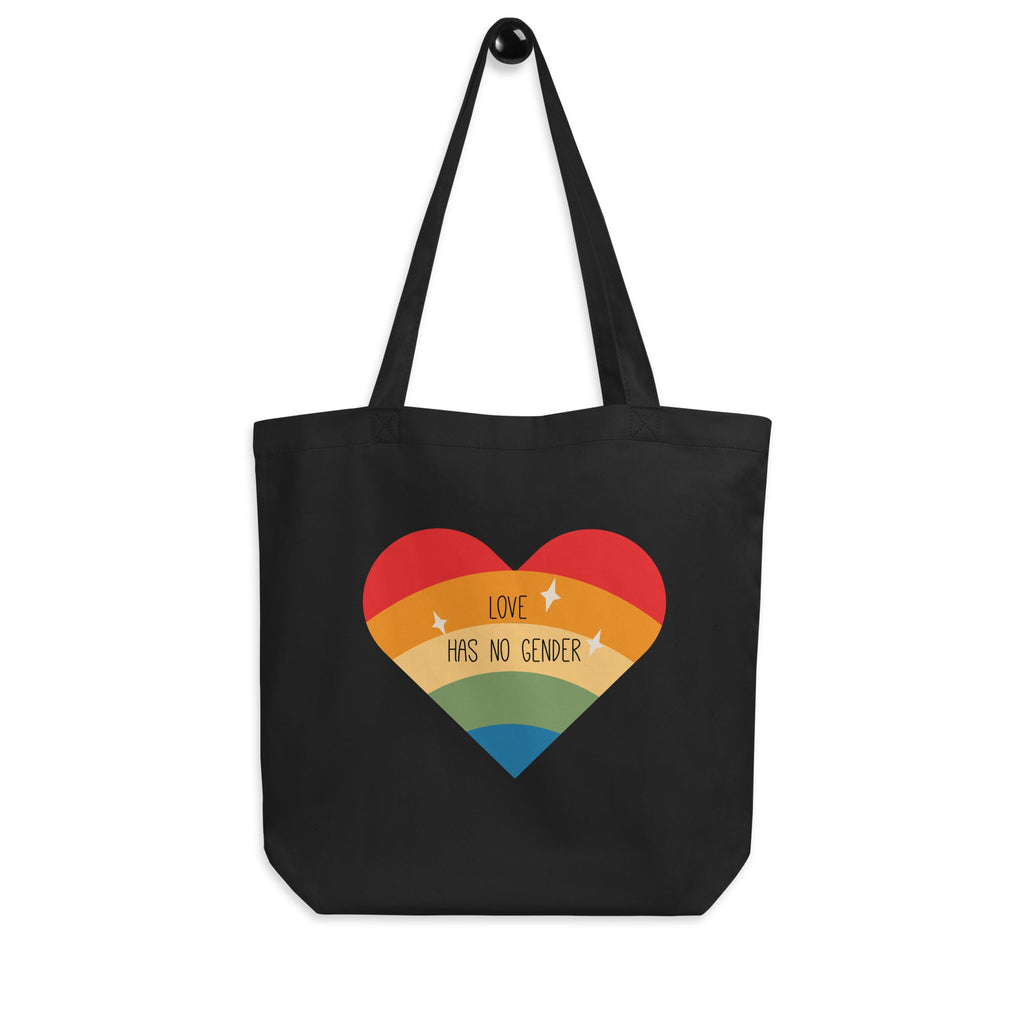 Love Has No Gender - Eco Tote Bag - Black - LGBTPride.com