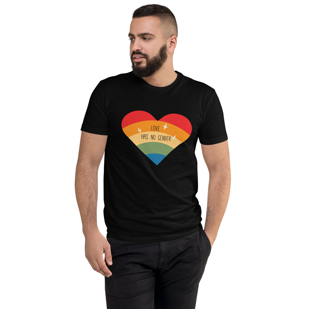 Love Has No Gender Men's T-Shirt - Black - LGBTPride.com
