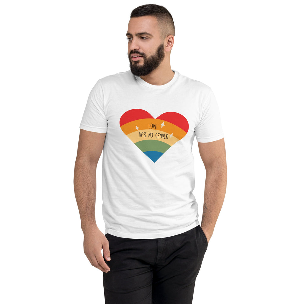 Love Has No Gender Men's T-Shirt - White - LGBTPride.com