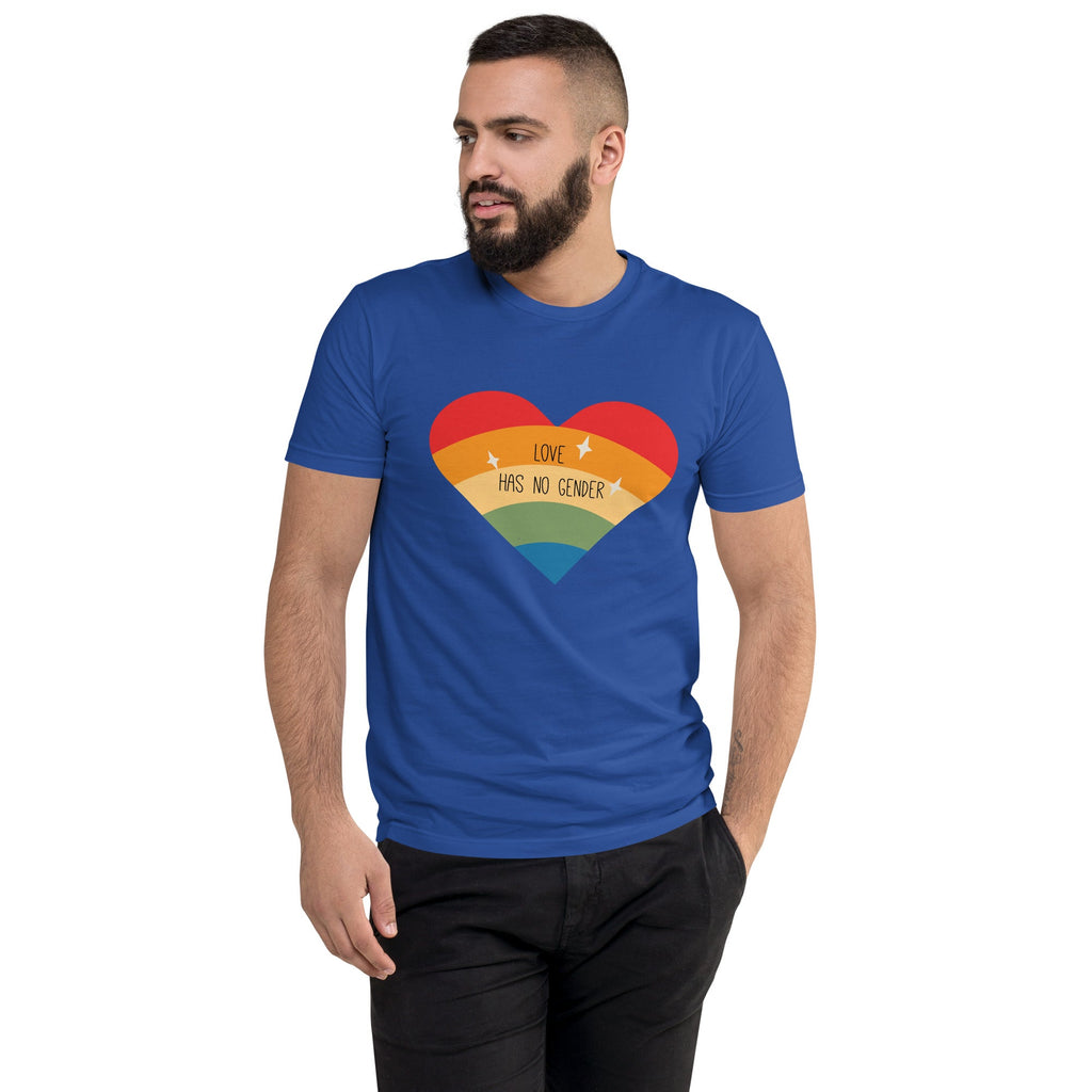 Love Has No Gender Men's T-Shirt - Royal Blue - LGBTPride.com