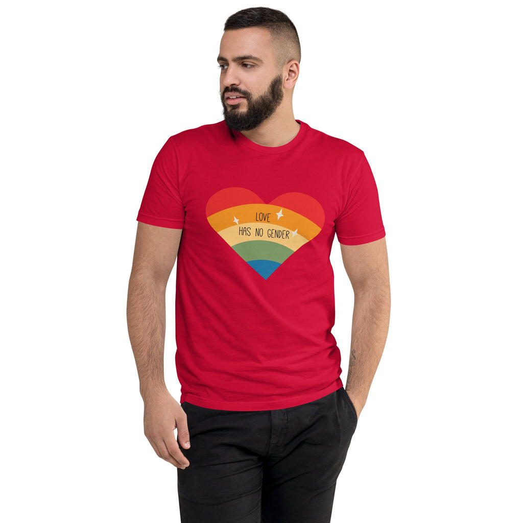 Love Has No Gender Men's T-Shirt - Red - LGBTPride.com
