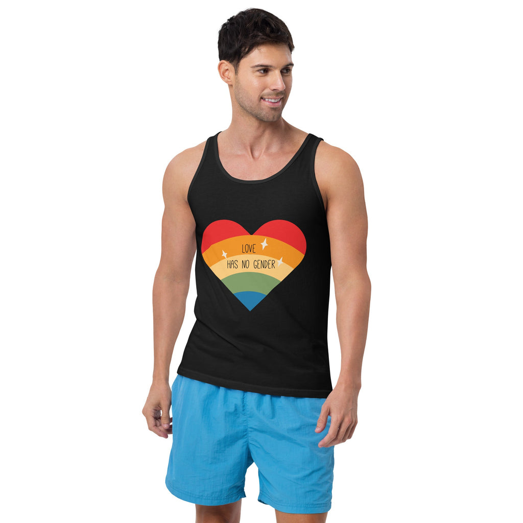 Love Has No Gender Men's Tank Top - Black - LGBTPride.com