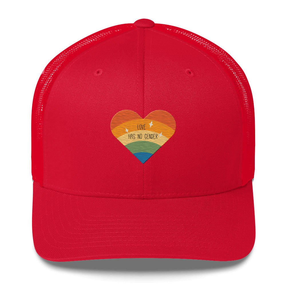 Love Has No Gender Trucker Hat - LGBTPride.com
