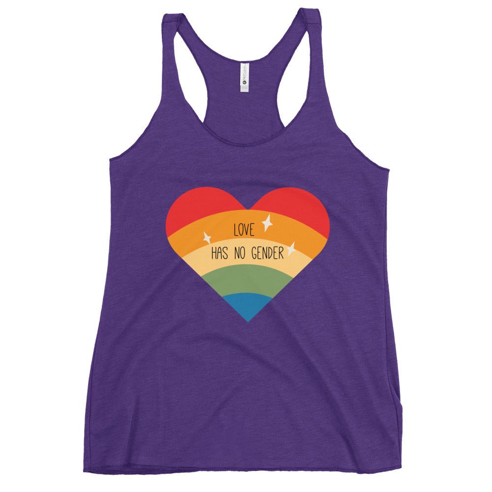 Love Has No Gender Women's Tank Top - Purple Rush - LGBTPride.com