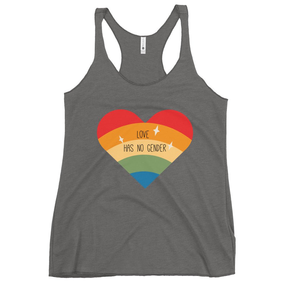 Love Has No Gender Women's Tank Top - Premium Heather - LGBTPride.com