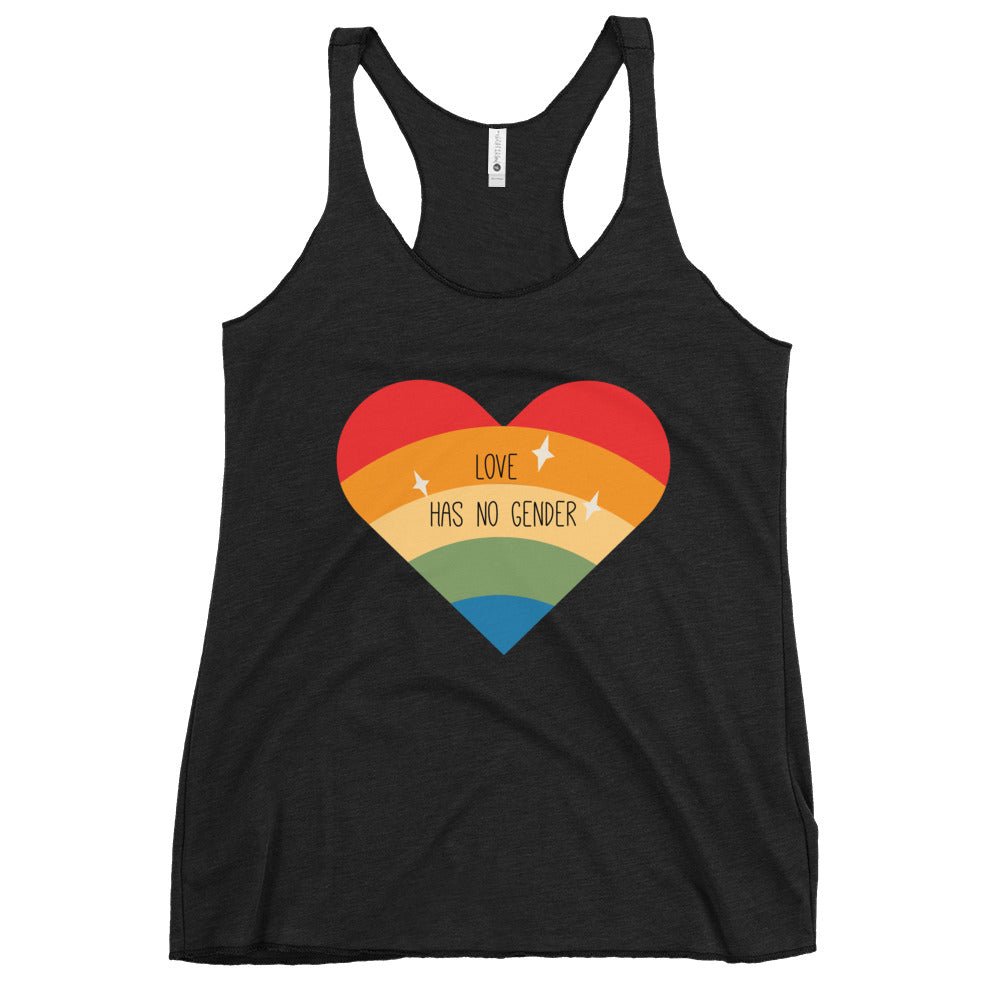 Love Has No Gender Women's Tank Top - Vintage Black - LGBTPride.com