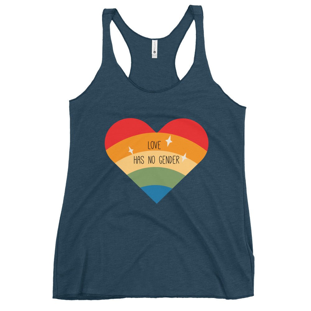 Love Has No Gender Women's Tank Top - Indigo - LGBTPride.com