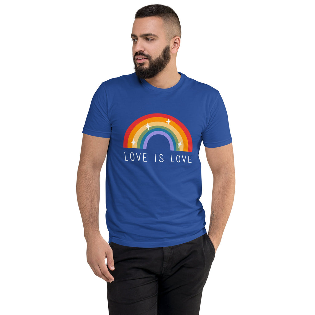 Love is Love Men's T-Shirt - Royal Blue - LGBTPride.com