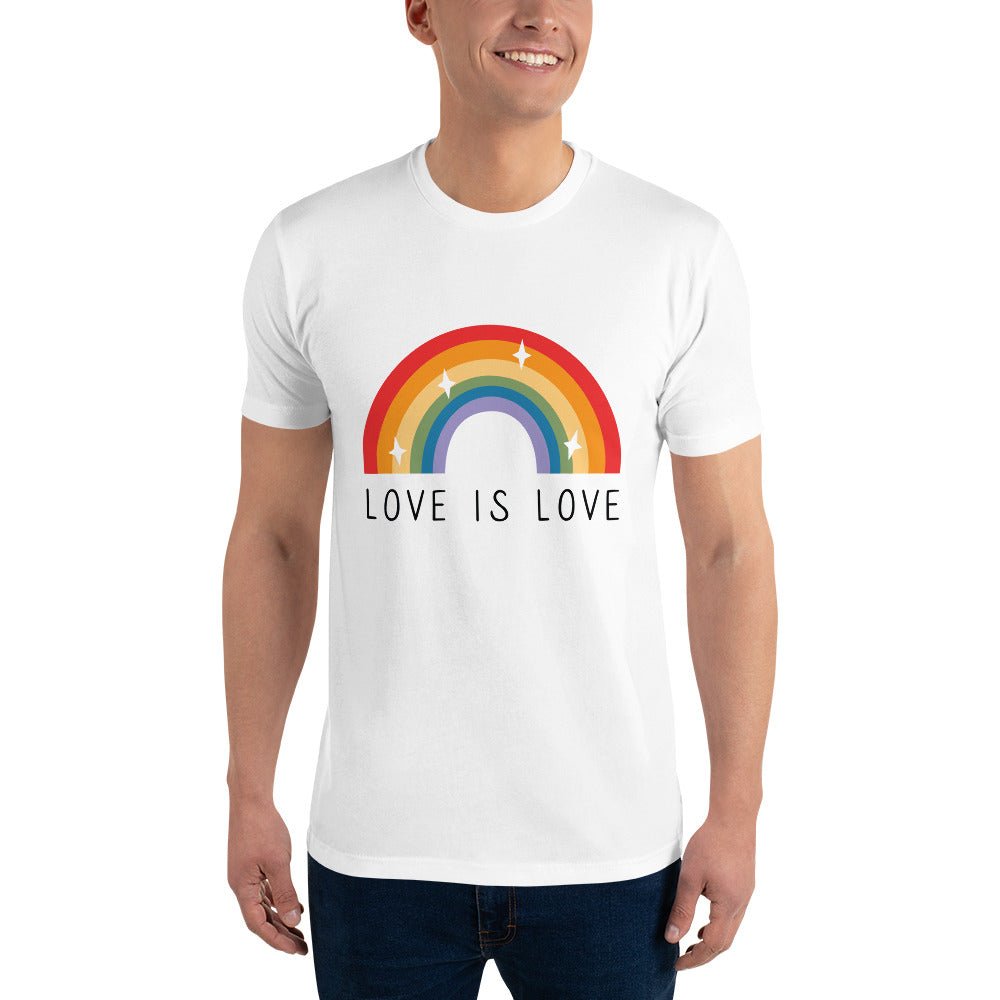 Love is Love Men's T-Shirt - White - LGBTPride.com