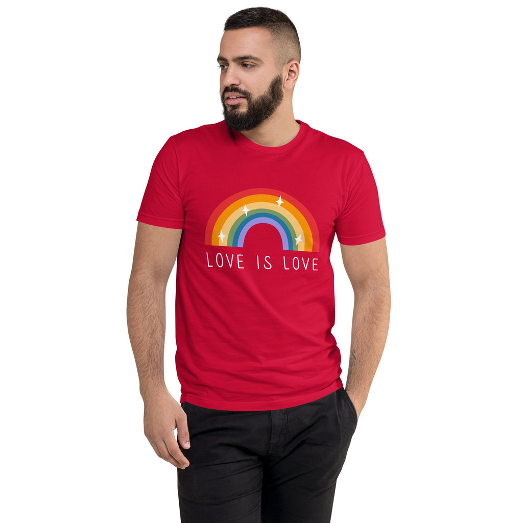 Love is Love Men's T-Shirt - Red - LGBTPride.com