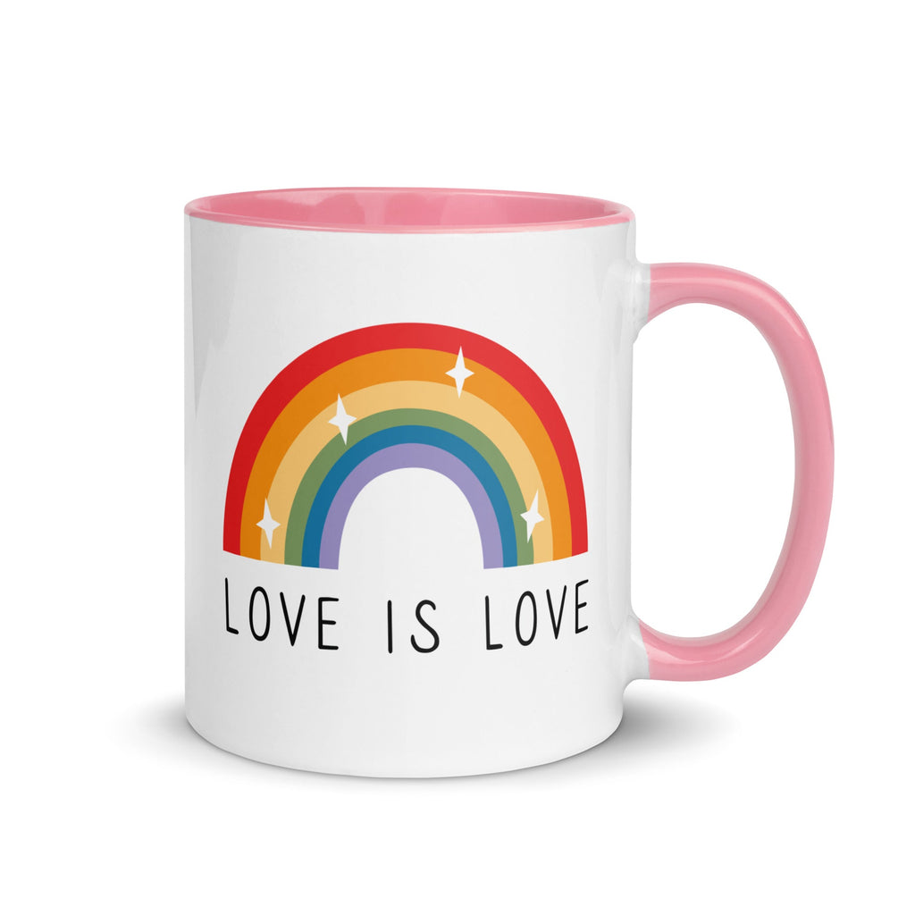 Love is Love Mug - Pink - LGBTPride.com