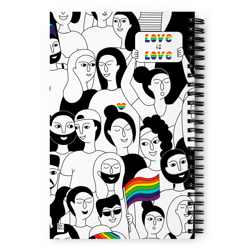 Love is Love Parade Notebook LGBTPride.com