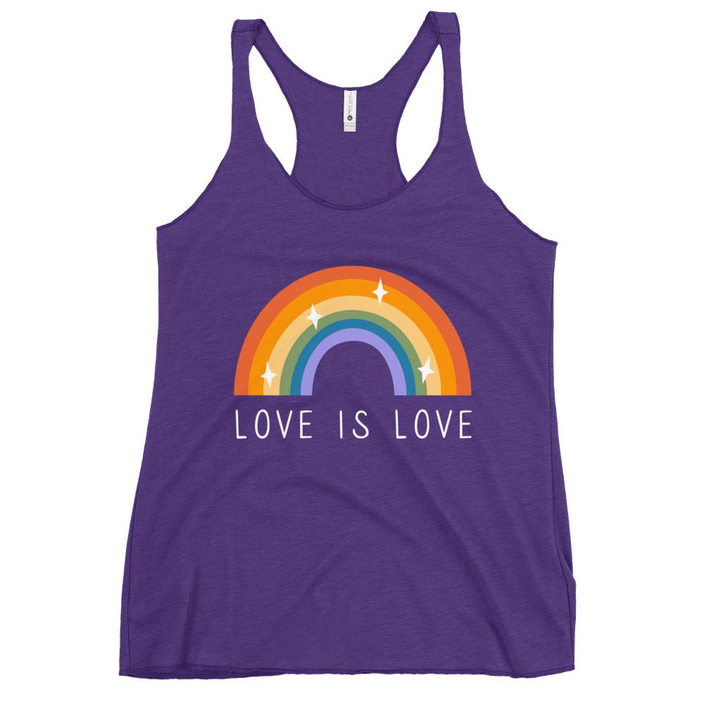 Love is Love Women's Tank Top - Purple Rush - LGBTPride.com - LGBT Pride
