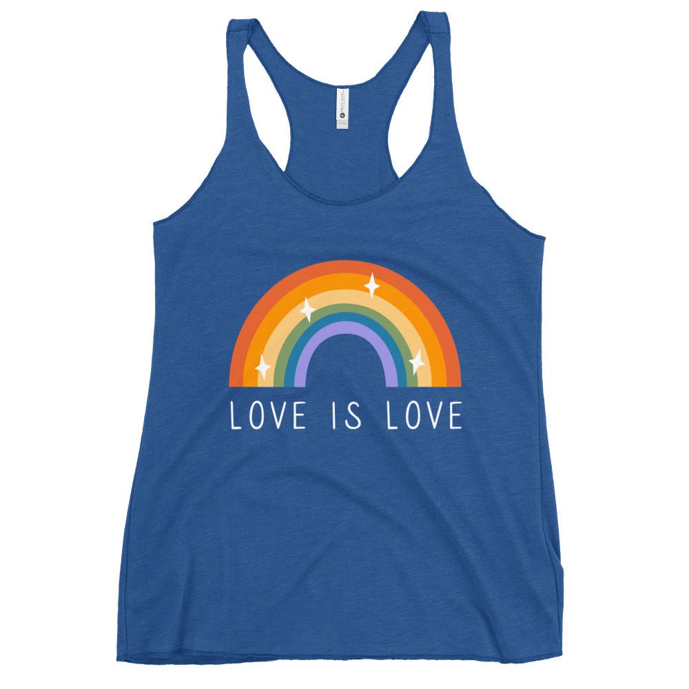 Love is Love Women's Tank Top - Vintage Royal - LGBTPride.com - LGBT Pride
