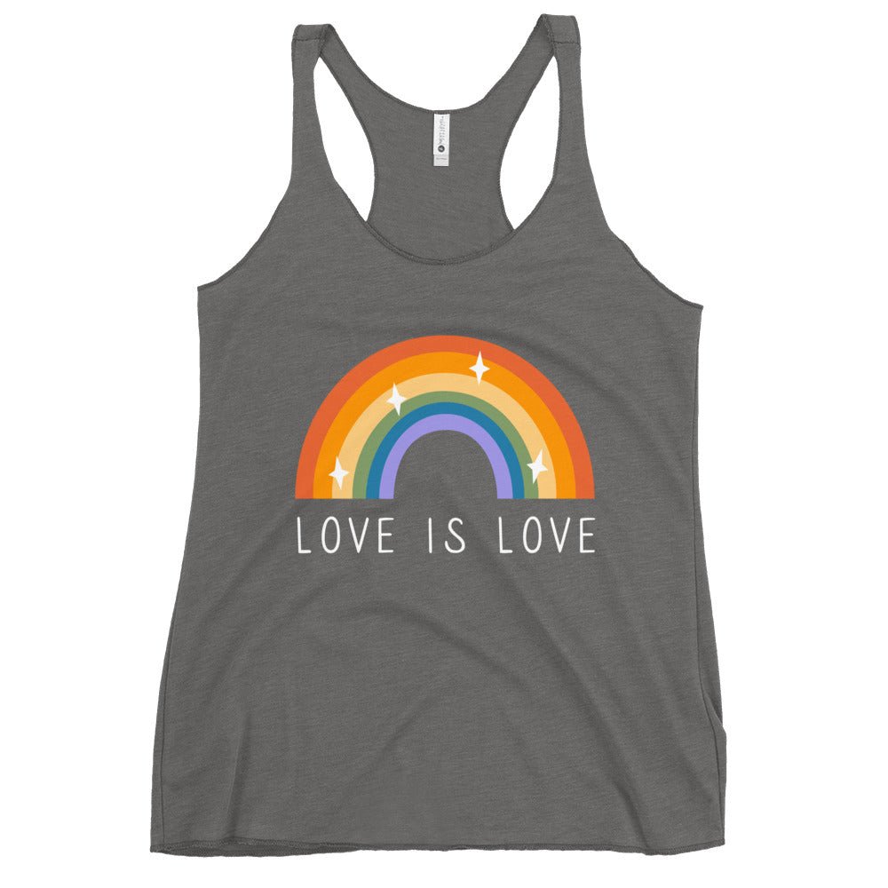Love is Love Women's Tank Top - Premium Heather - LGBTPride.com - LGBT Pride