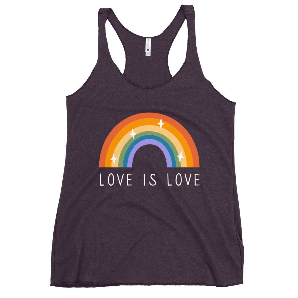Love is Love Women's Tank Top - Vintage Purple - LGBTPride.com - LGBT Pride
