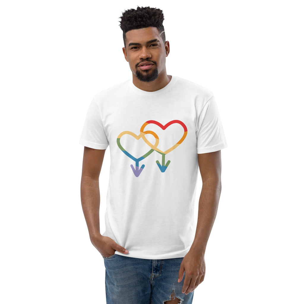 M4M Love Men's T-Shirt - White - LGBTPride.com - LGBT Pride