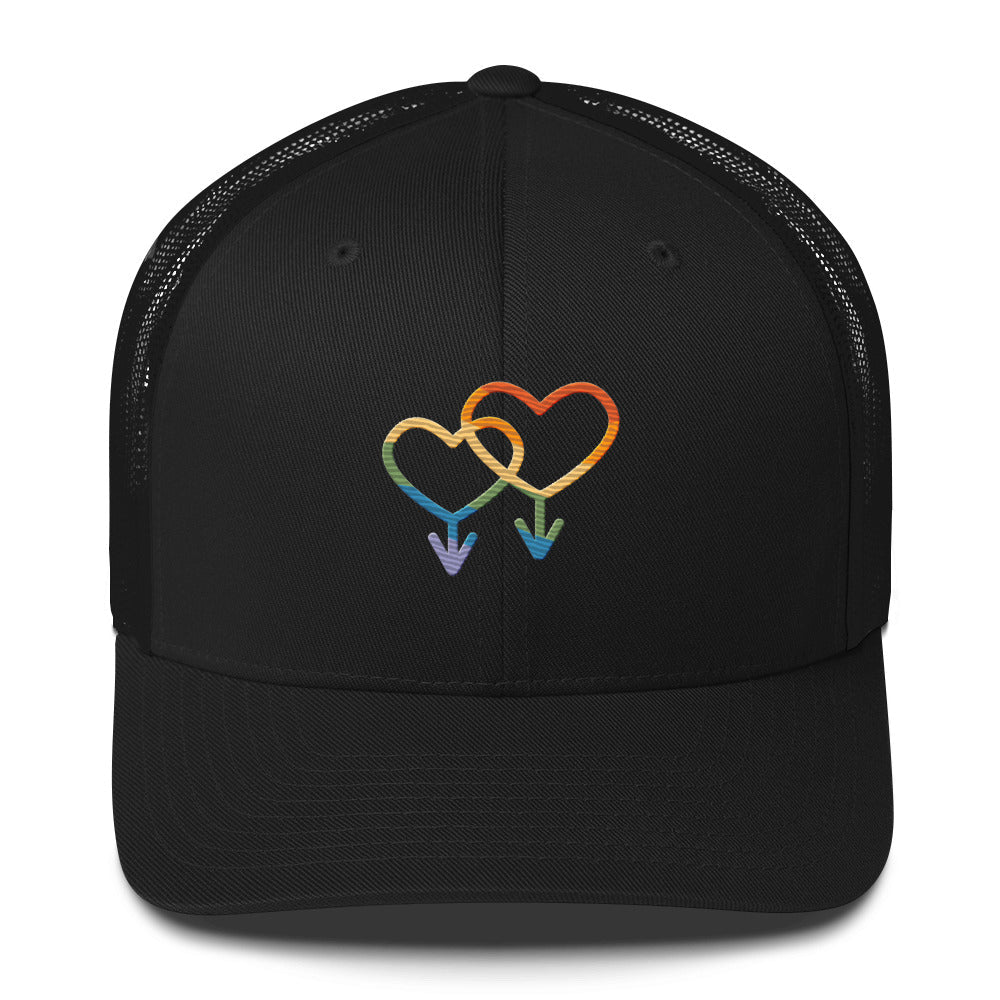 M4M Love Trucker Hat - LGBTPride.com