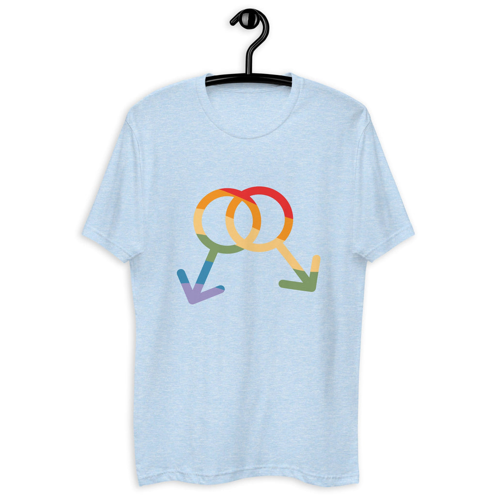 M4M Pride Men's T-Shirt - Light Blue - LGBTPride.com - LGBT Pride