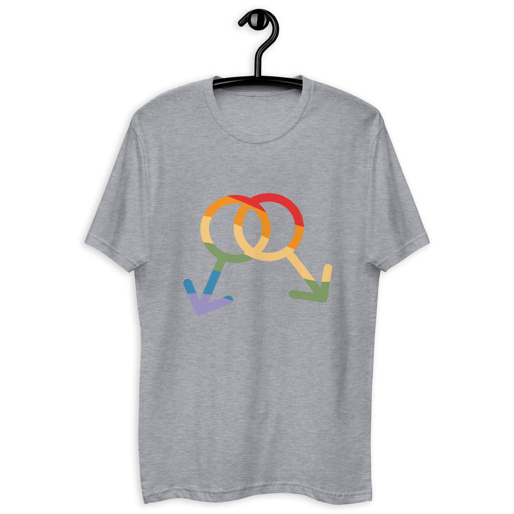 M4M Pride Men's T-Shirt - Heather Grey - LGBTPride.com - LGBT Pride