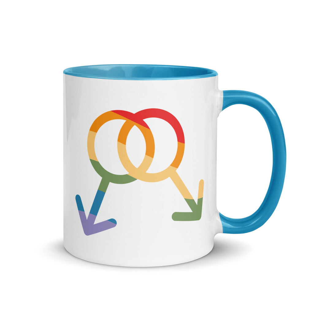 M4M Pride Mug - Blue - LGBTPride.com - LGBT Pride