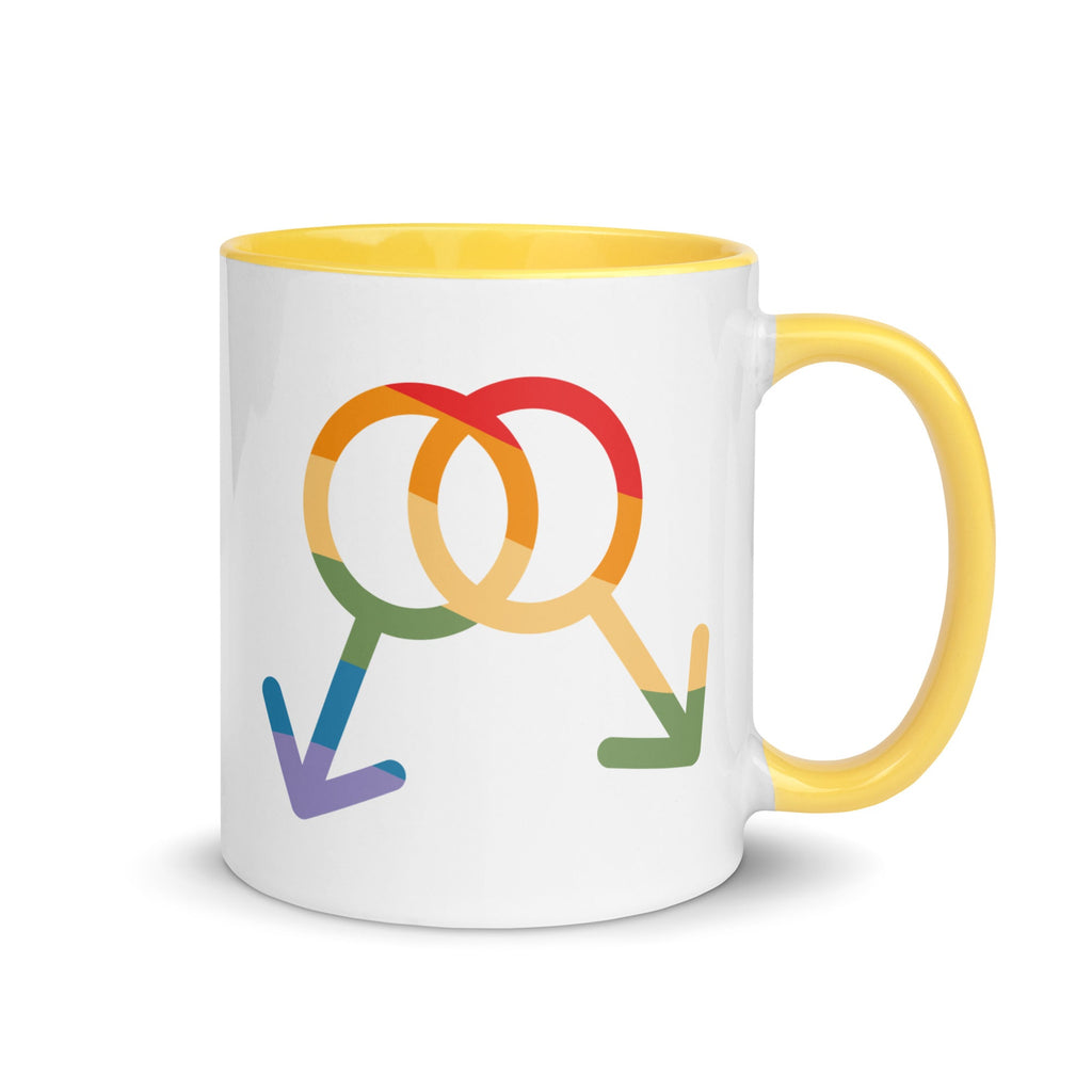 M4M Pride Mug - Yellow - LGBTPride.com - LGBT Pride