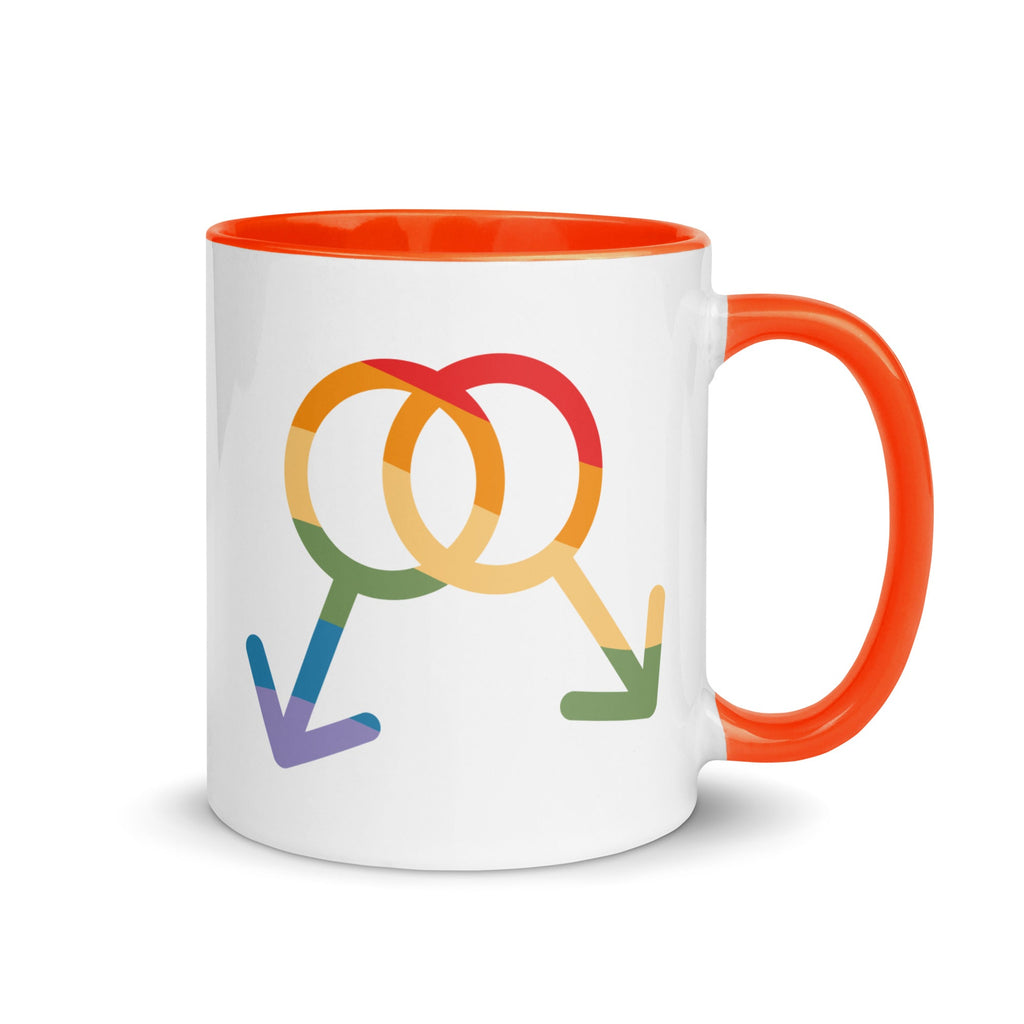 M4M Pride Mug - Orange - LGBTPride.com - LGBT Pride