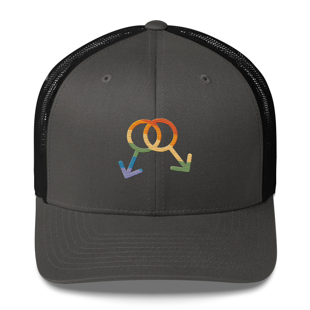 M4M Pride Trucker Hat - LGBTPride.com