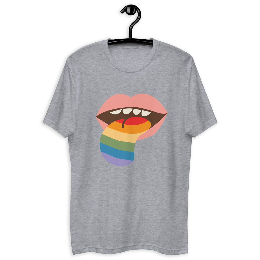 Mouthful of Pride Men's T-Shirt - Heather Grey - LGBTPride.com - LGBT Pride