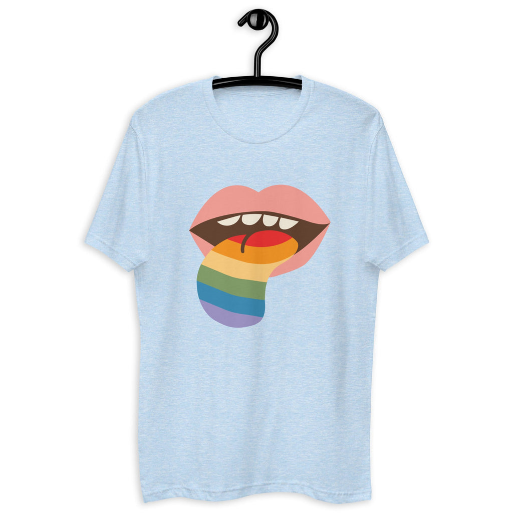 Mouthful of Pride Men's T-Shirt - Light Blue - LGBTPride.com - LGBT Pride