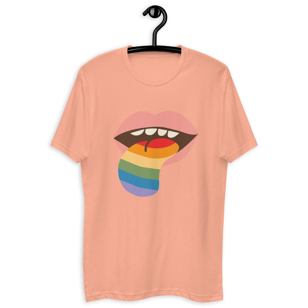 Mouthful of Pride Men's T-Shirt - Desert Pink - LGBTPride.com - LGBT Pride