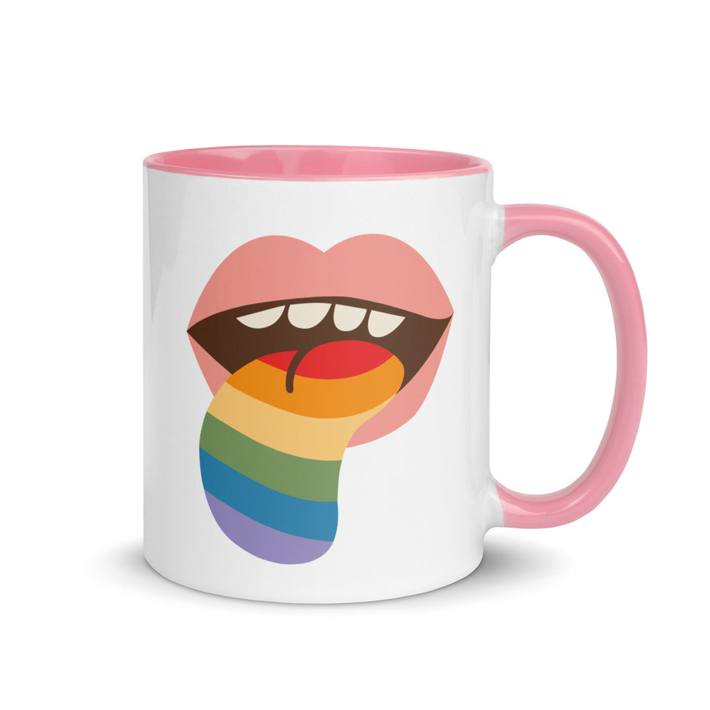 Mouthful of Pride Mug - Pink - LGBTPride.com - LGBT Pride