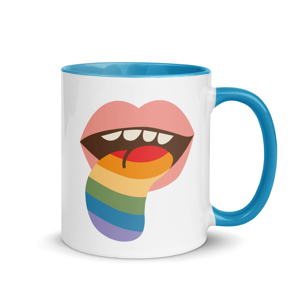 Mouthful of Pride Mug - Blue - LGBTPride.com - LGBT Pride