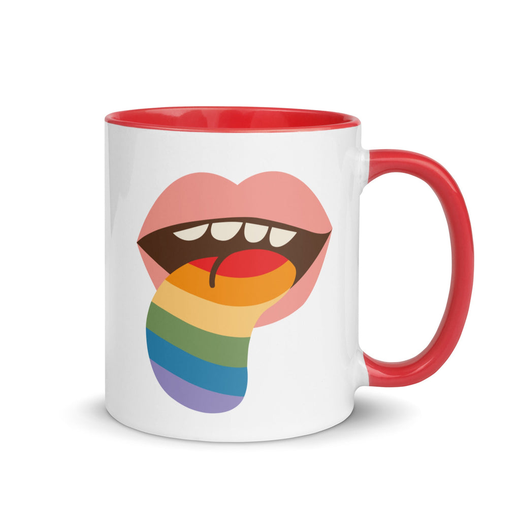 Mouthful of Pride Mug - Red - LGBTPride.com - LGBT Pride