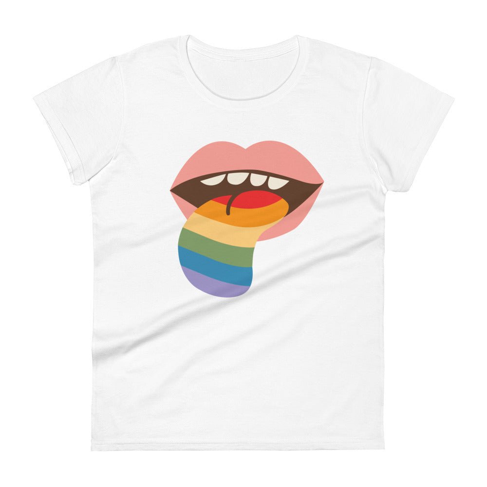 Mouthful of Pride Women's T-Shirt - White - LGBTPride.com