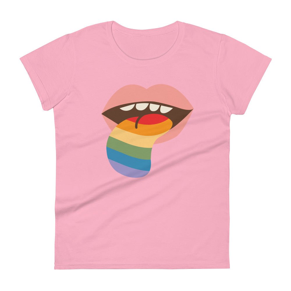 Mouthful of Pride Women's T-Shirt - Charity Pink - LGBTPride.com