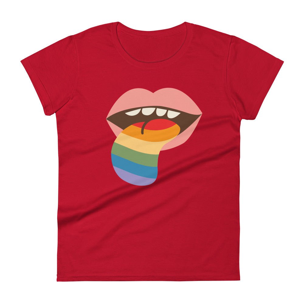 Mouthful of Pride Women's T-Shirt - True Red - LGBTPride.com