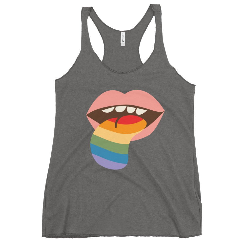 Mouthful of Pride Women's Tank Top - Premium Heather - LGBTPride.com