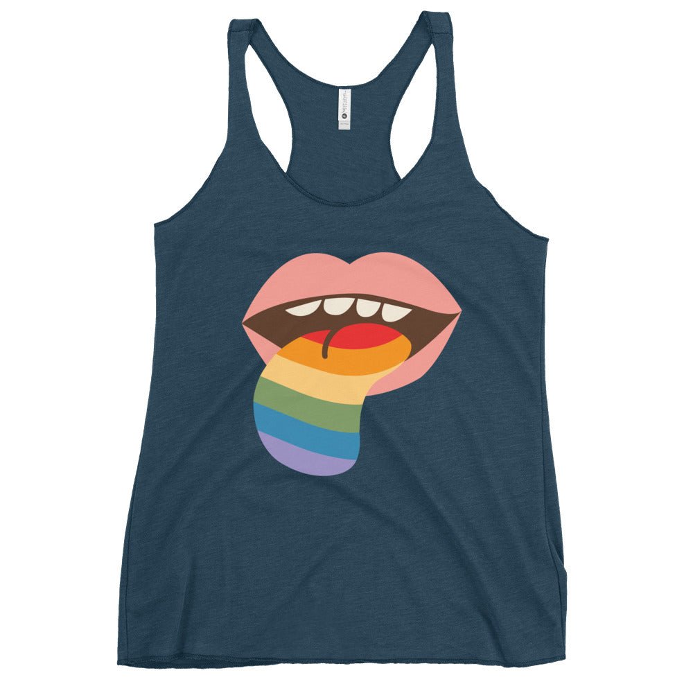 Mouthful of Pride Women's Tank Top - Indigo - LGBTPride.com