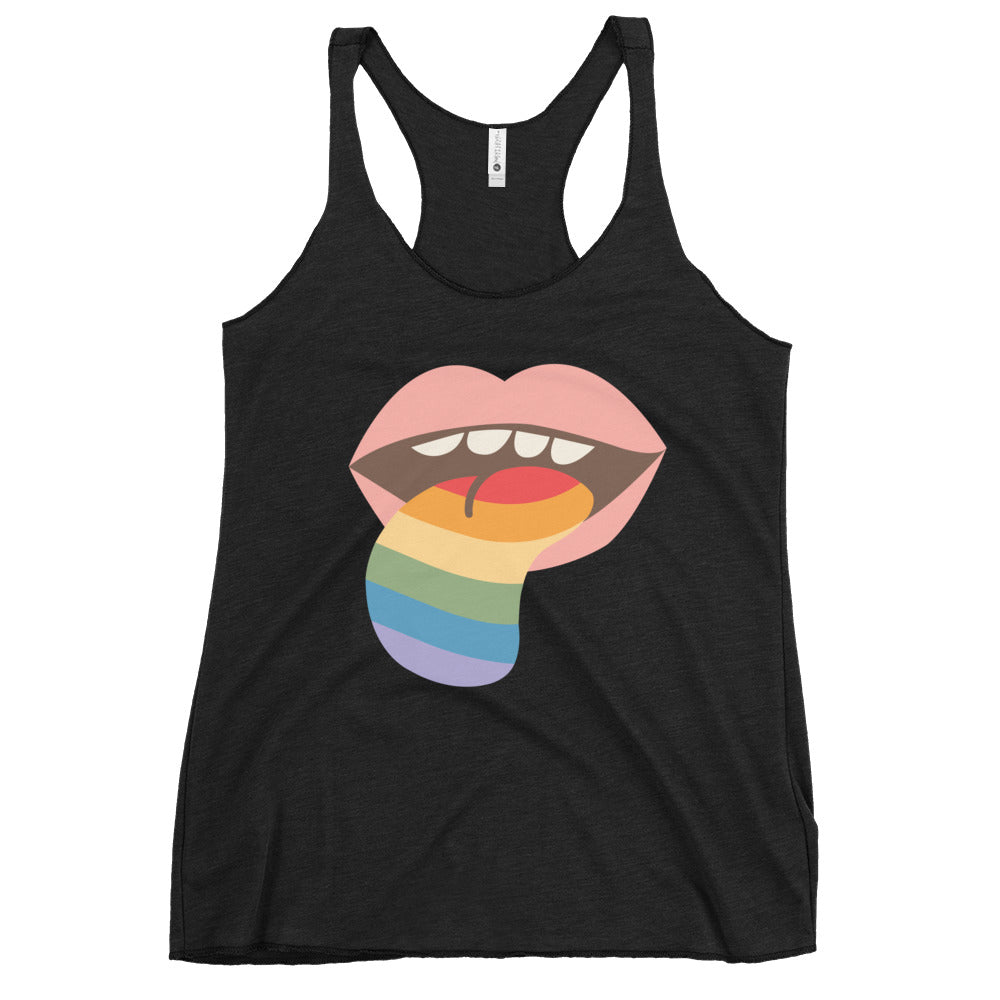 Mouthful of Pride Women's Tank Top - Vintage Black - LGBTPride.com