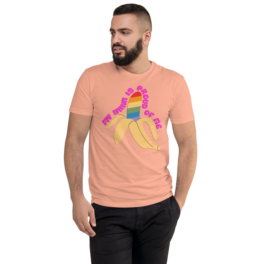 My Nana is Proud of Me Men's T-Shirt - Desert Pink - LGBTPride.com